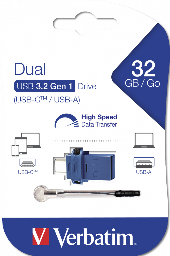 Dubbel USB-enhet USB-C/USB-A 32GB