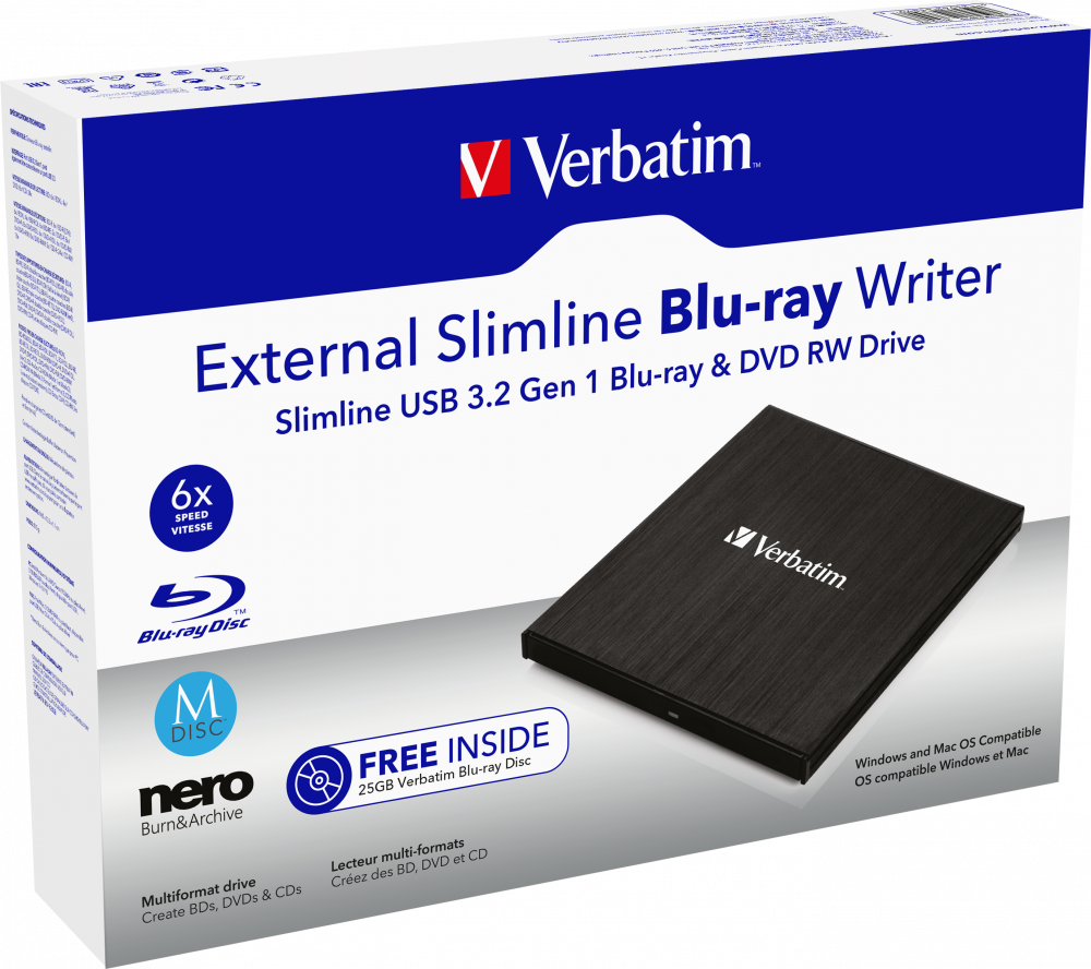 External Slimline Blu-ray-brännare