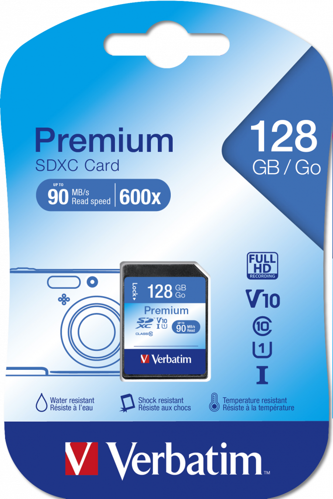 Premium U1 SDXC 128 GB-minneskort