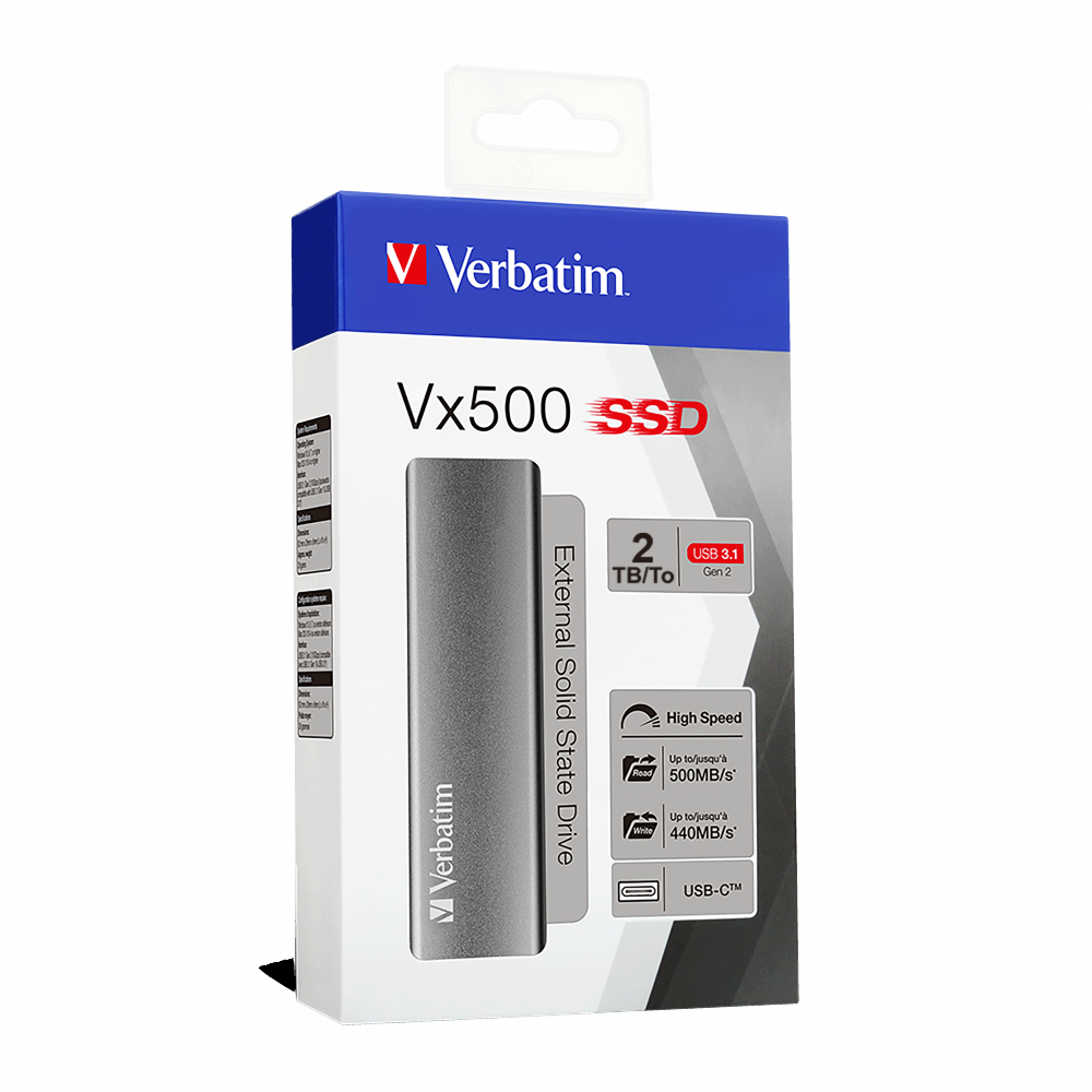 Vx500 Extern SSD USB 3.2 Gen 2 2 TB