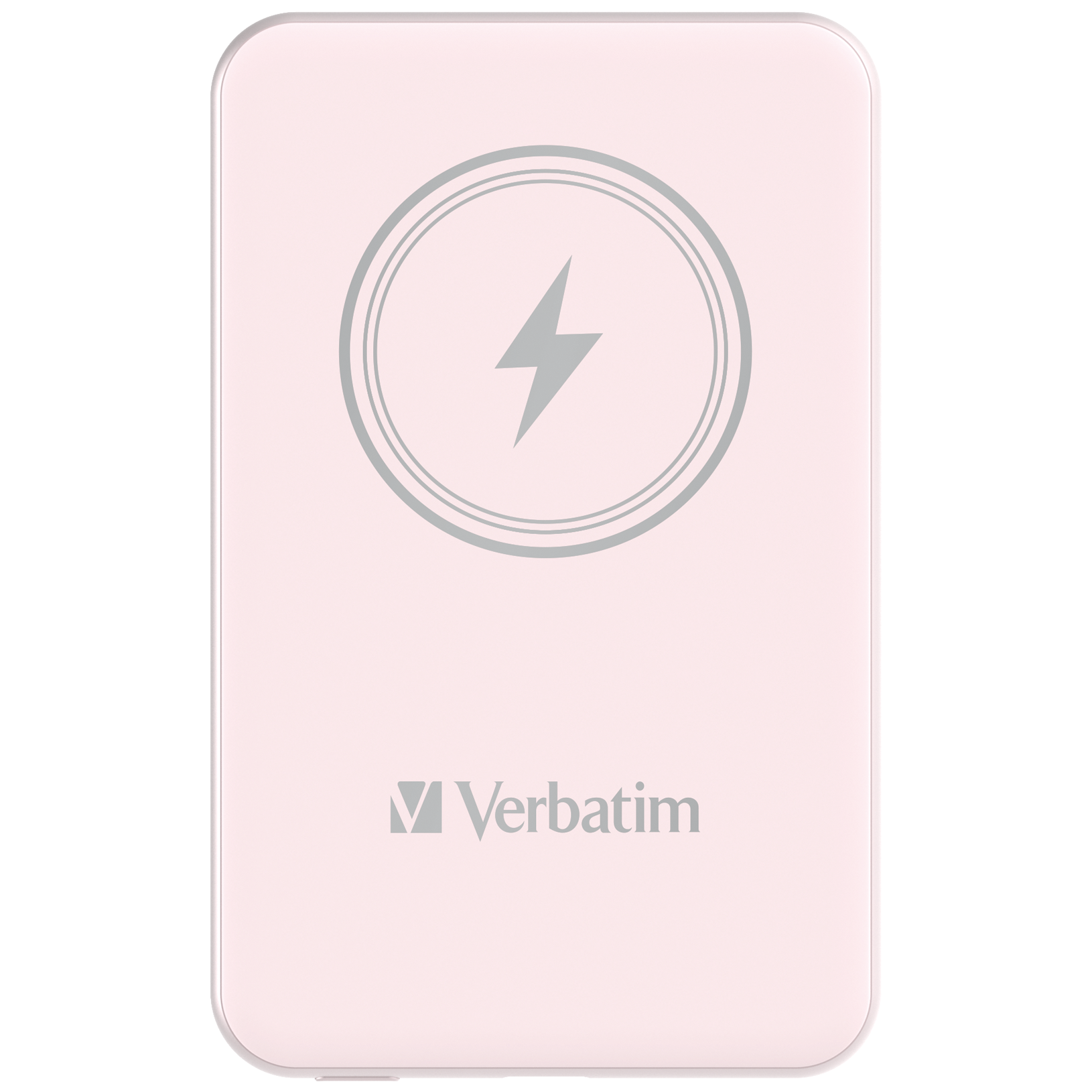 Charge 'n' Go Magnetic Wireless Power Bank 5000mAh Rosa