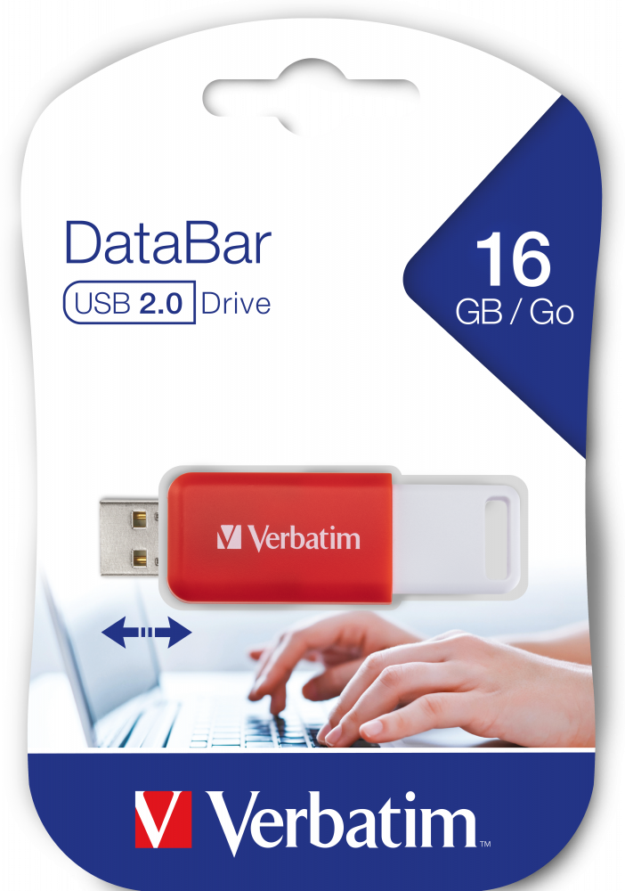 DataBar USB-enhet 16 GB röd