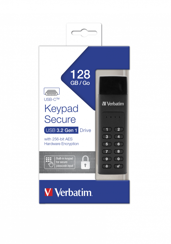 Keypad Secure USB-C-enhet 128 GB