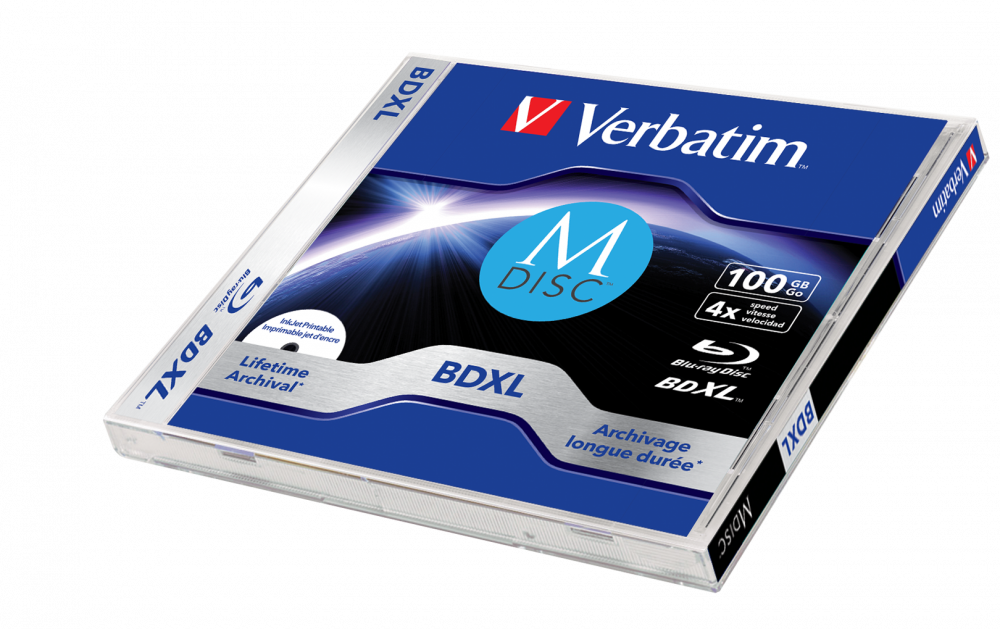 Verbatim MDISC Lifetime archival BDXL 100GB - 1 Pack Jewel Case