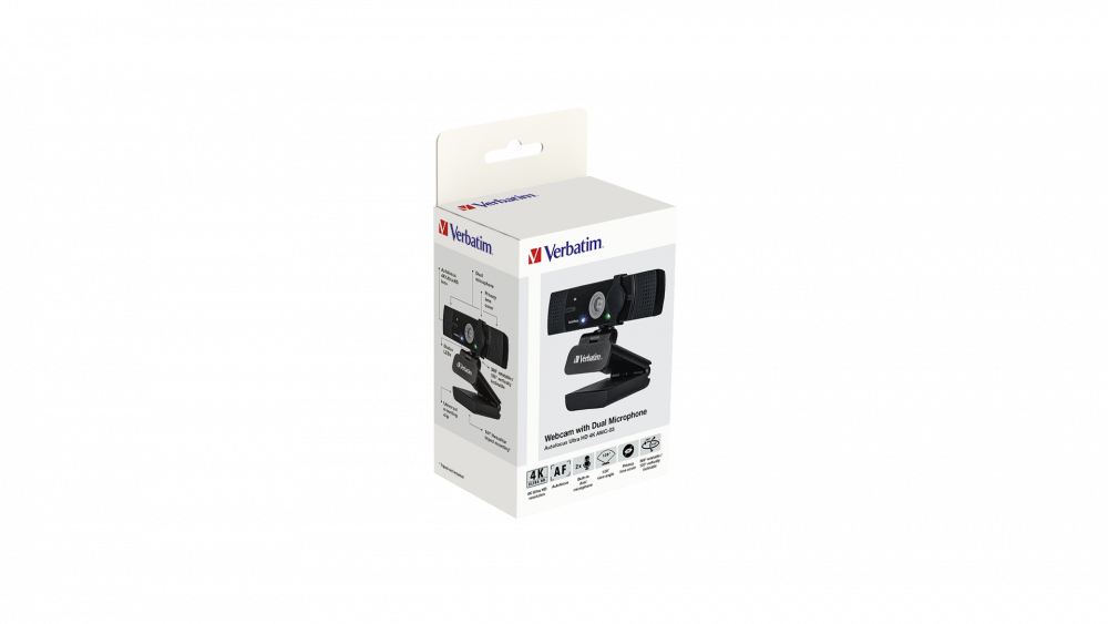 Webbkamera med dubbel mikrofon Autofokus Ultra HD 4K AWC-03
