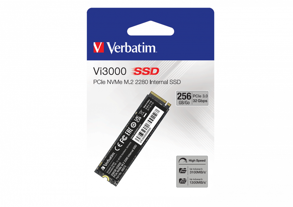 Vi3000 PCIe NVMe™ M.2 SSD 256GB